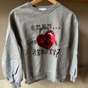 Zara Girl round neck sweatshirt with sequins